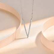Round Cut D VVS1 Necklace 925 Sterling Silver