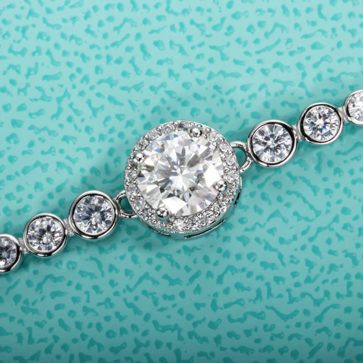 1ct Moissanite Diamond Tennis Bracelet.