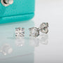 4mm D Color Moissanite Diamond Classic Stud Earrings - 925 Sterling Silver Fine Jewelry.