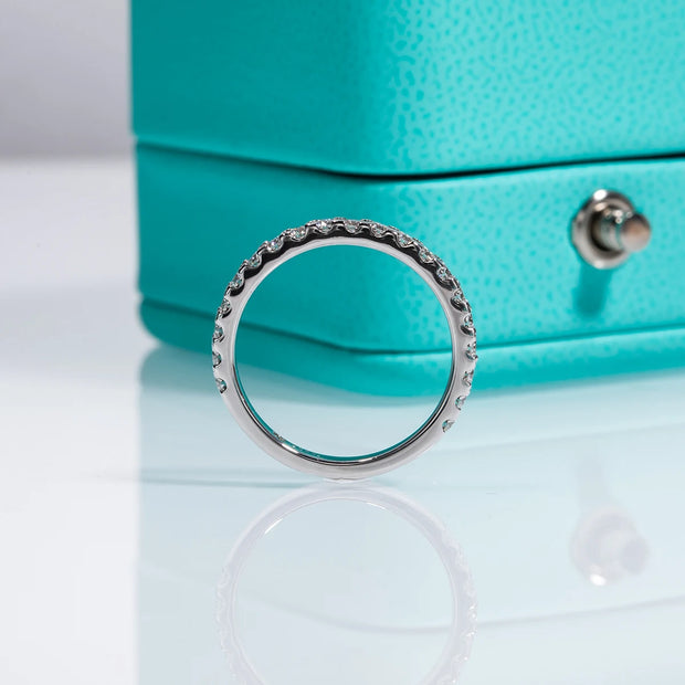 GK Moissanites 1.9MM D Color Moissanite Diamond Band Ring