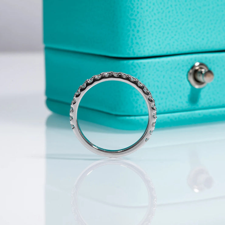GK Moissanites 1.9MM D Color Moissanite Diamond Band Ring