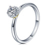 VVS 1 0.34CT Moissanite Ring | 925 Sterling Silver.