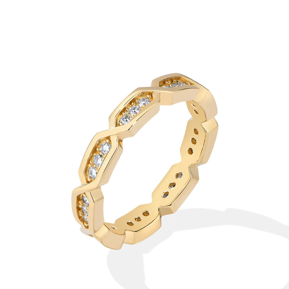 VVS1 D Color Eternal Moissanite Band Ring