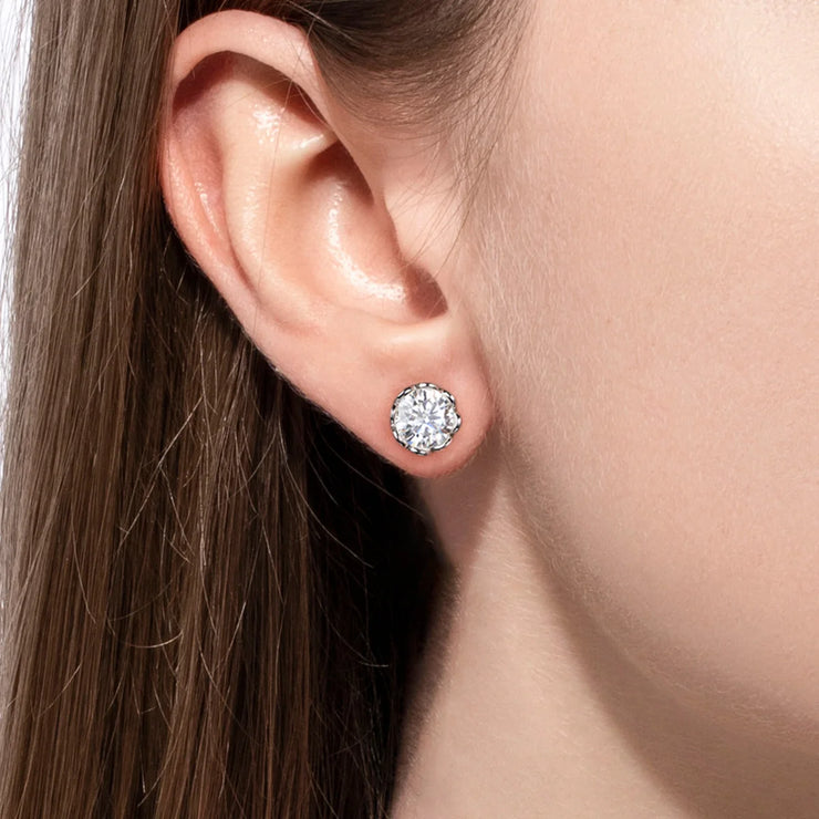 2cttw-6cttw Moissanite Diamond Earrings.