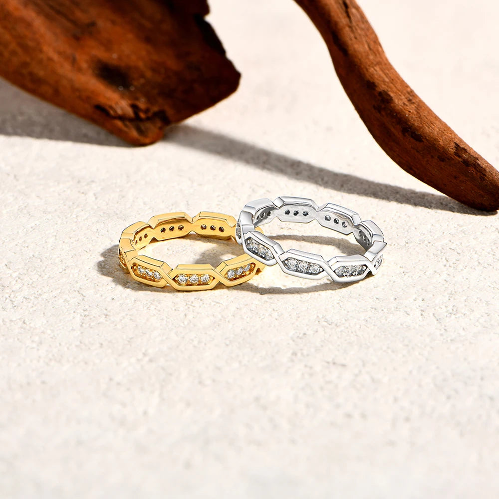 VVS1 D Color Eternal Moissanite Band Ring