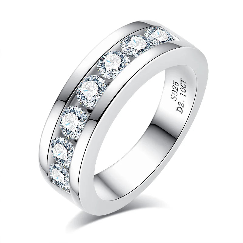GK Moissanites 4mm Moissanite Wedding Band