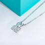 Emerald Cut Moissanite Necklace