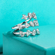 GK Moissanites 3.9cttw Pear Cut Moissanite Wedding Band