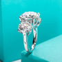 11CTTW D Color Moissanite Engagement Ring.