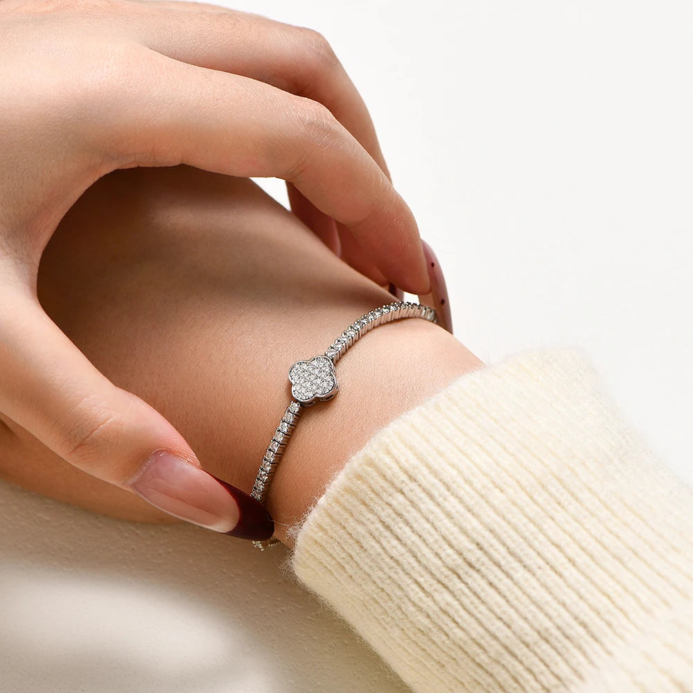 VVS1 Oval, Round & Pear Cut Moissanite Bracelet