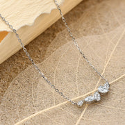 5*3-5*4 VVS1 Pear Cut Moissanite Pendant Necklace | S925.