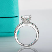 4.3CT D Color Moissanite Engagement Rings.