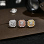 D VVS1 Color Stud Earrings For Women.