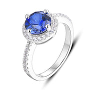 2.3 CT Round Cut Created Diaspore Ring.