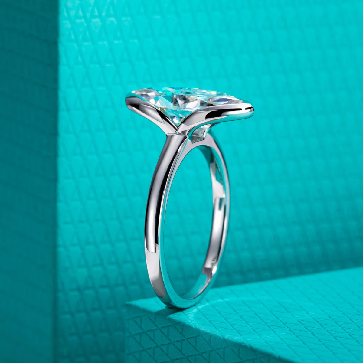 3 CT Marquise Cut Moissanite Engagement Ring