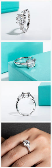GK Moissanite 3ct Moissanite Engagement Ring.