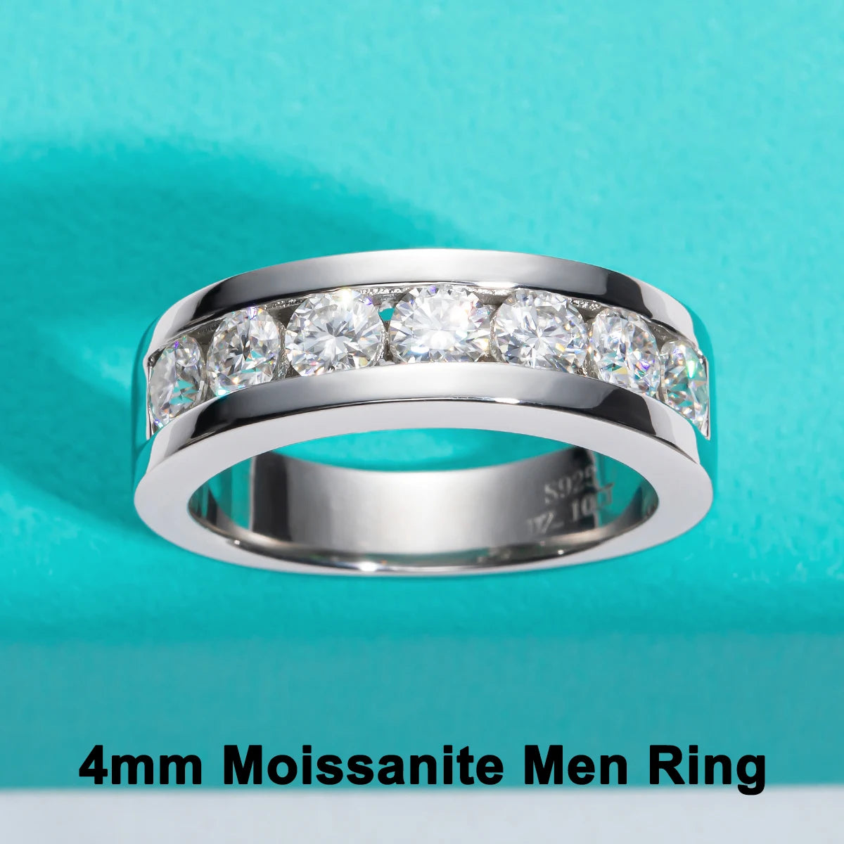 VVS1 D Color Moissanite Couple Rings