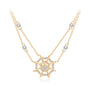 2.0MM Spider Web Design Moissanite Pendant Necklace | S925.