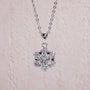 1 Carat Moissanite Flower Heart Pendant Necklace.