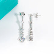 2.8cttw Moissanite Drop Earrings.