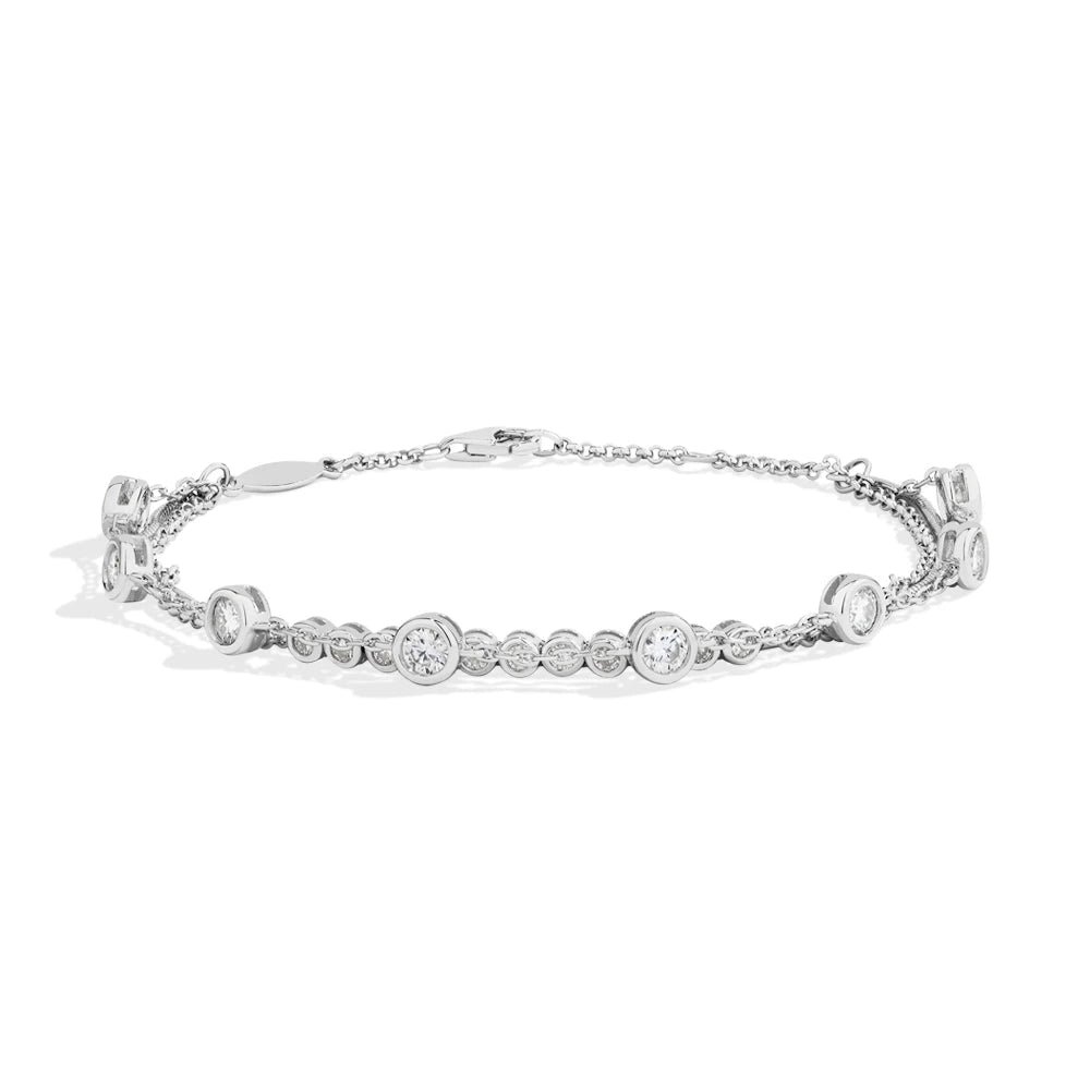 Three Layer Stacking Moissanite Bracelet