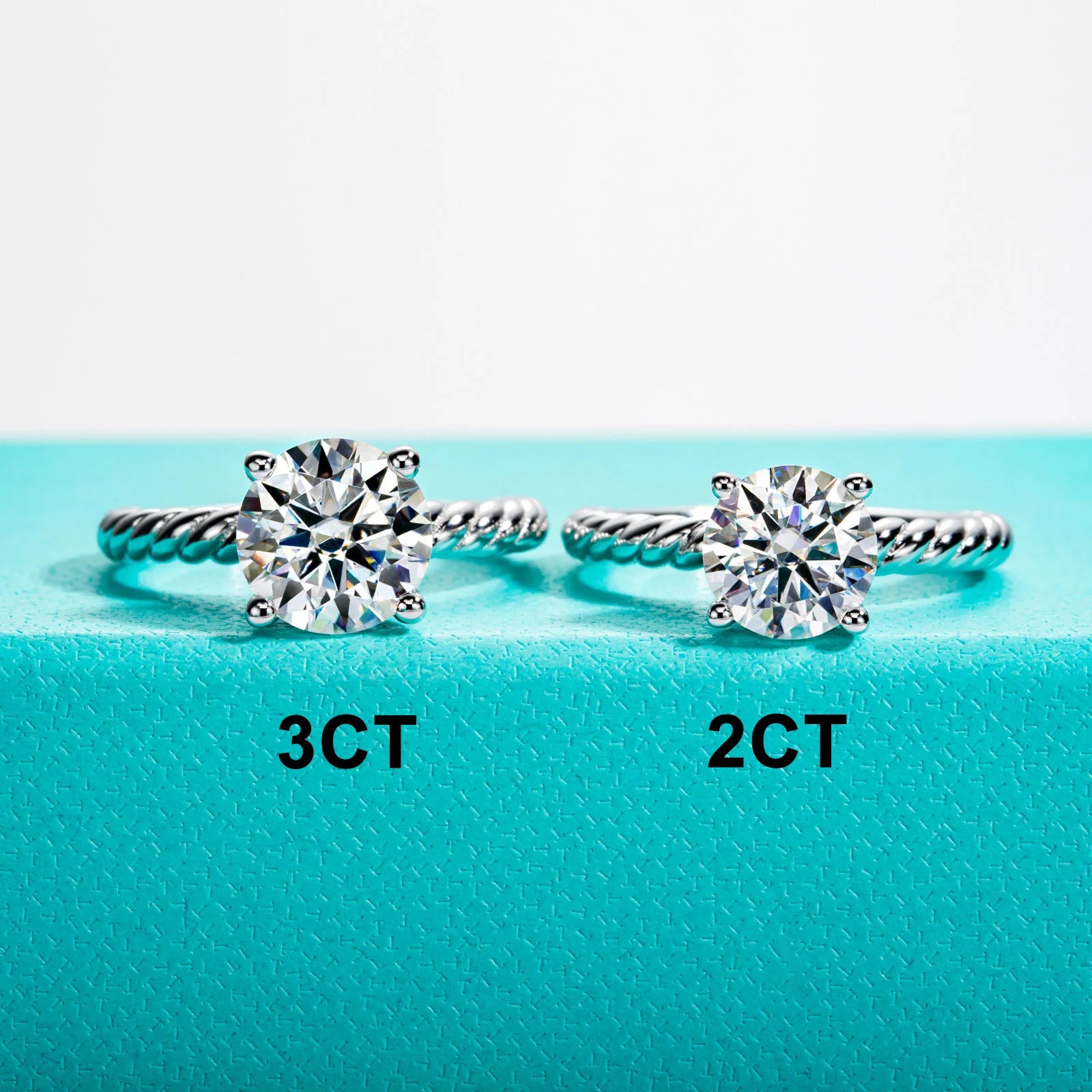 2CT/3CT Moissanite Engagement Ring for Women.