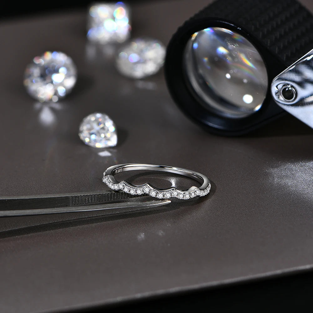 VVS 1 D Color Wedding Stackble Rings.