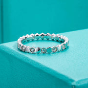 GK Moissanites 1.5mm D Color Moissanite Ring