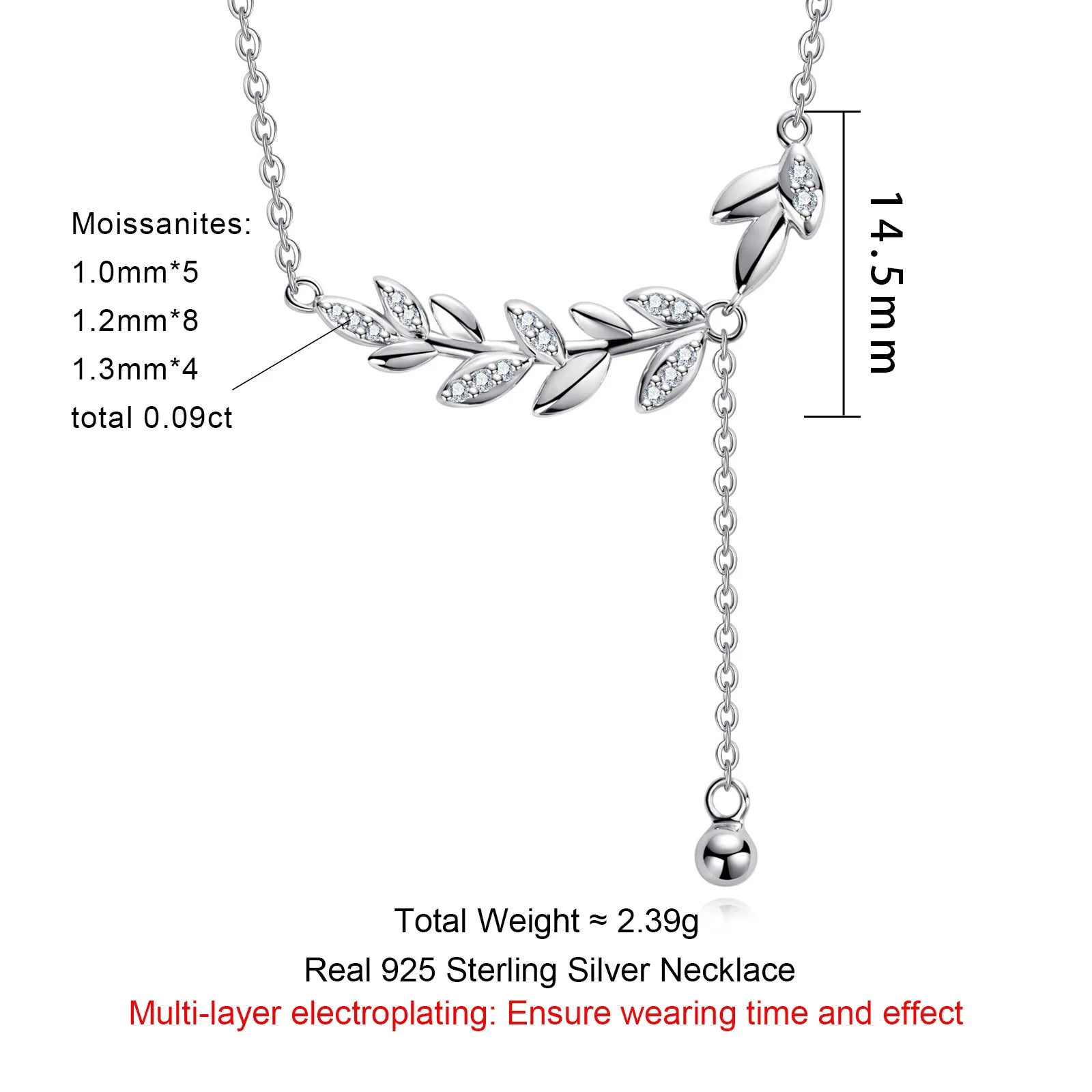 VVS1 D Color Flower Moissanite Necklace