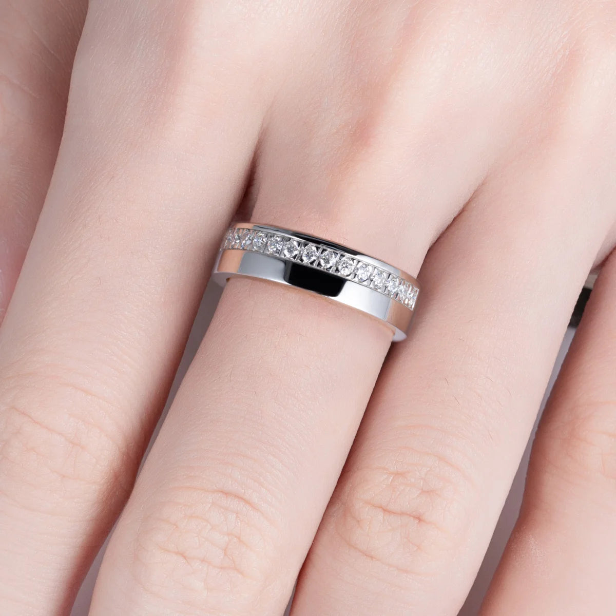VVS1 D Color Men's Moissanite Ring