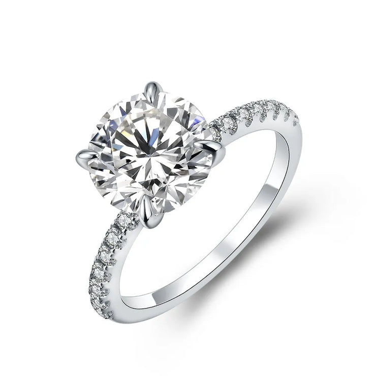 3CT VVS1 D Color Moissanite Engagement Ring | S925.