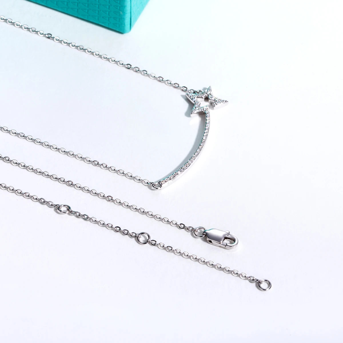 VVS1 D Color Star Pendant Moissanite Necklace