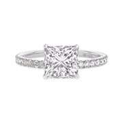 3CT VVS1 D Color Princess Cut Moissanite Engagement Ring | S925.