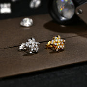 VVS1 D Color Round Cut 1.5mm Moissanite Stud Earrings.