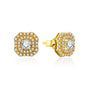 D VVS1 Color Stud Earrings For Women.