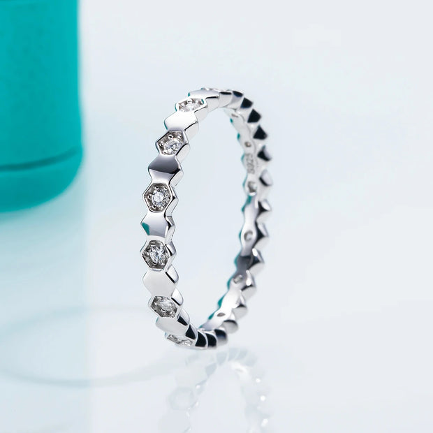 GK Moissanites 1.5mm D Color Moissanite Ring