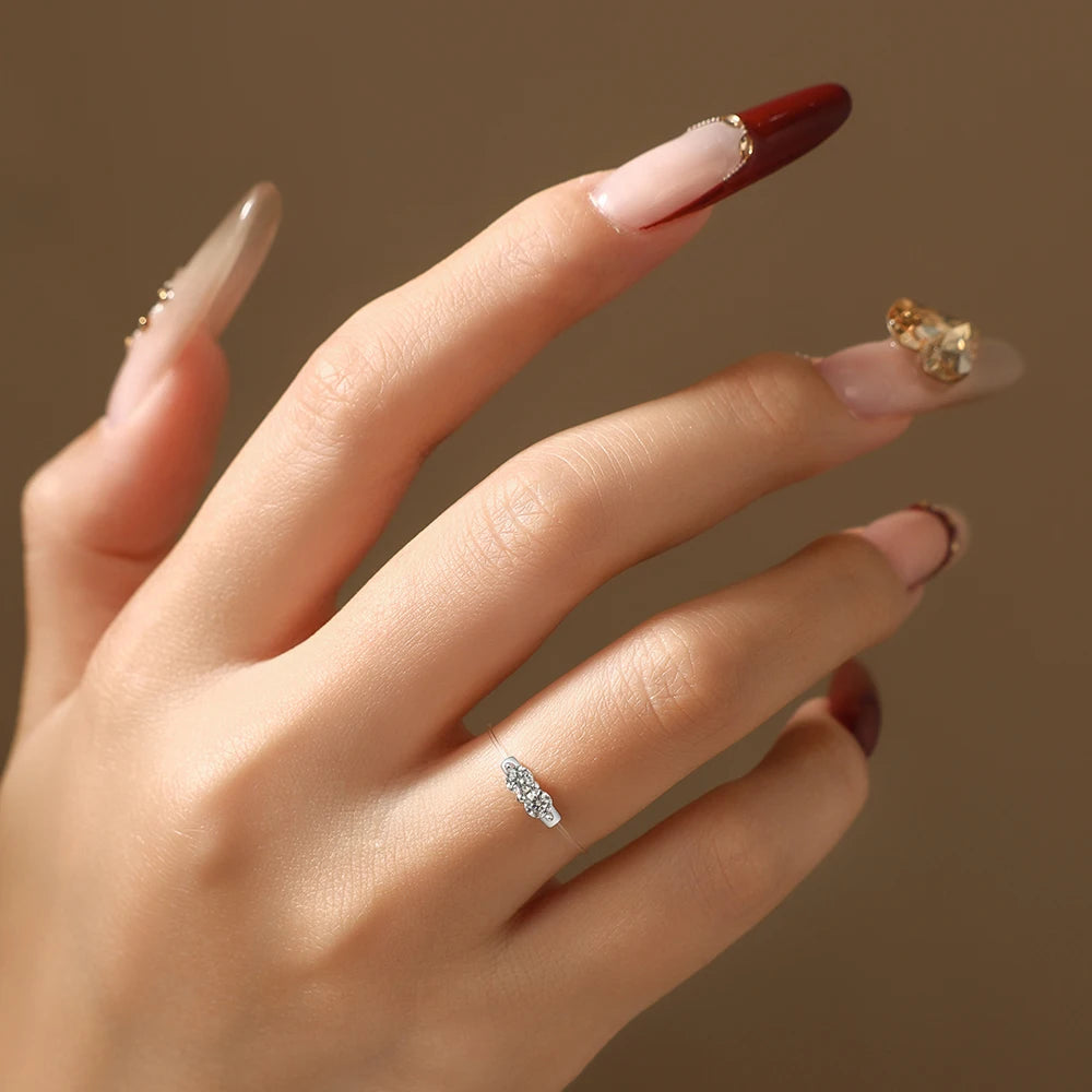 3 MM Two Stone Moissanite Eternity Ring