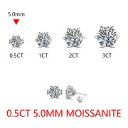 VVS1 3.0 Carat Moissanite Stud Earrings | S925.