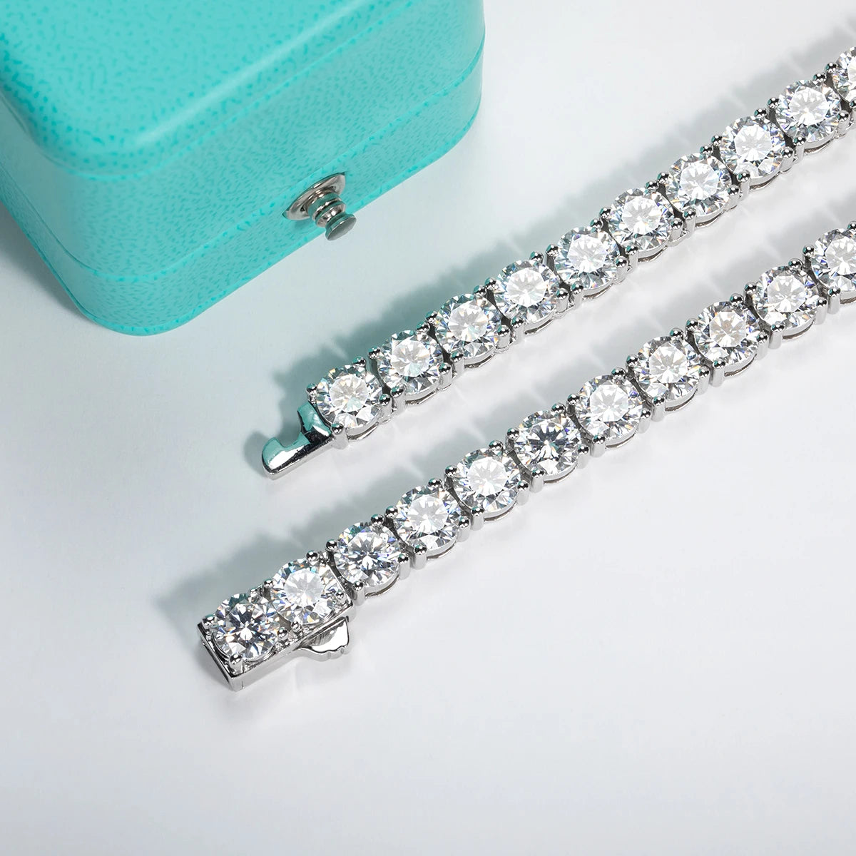 6.5 MM Moissanite Tennis Necklace – 66CTTW