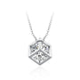 4CT D Color Square Shaped Moissanite Necklace | S925.