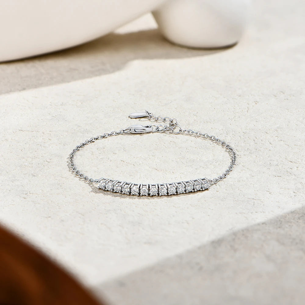 VVS1 D Color Moissanite Tennis Bracelet