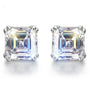0.8ct 6.0mm D Color VVS1 Cut 18K White Gold Plated Earrings.
