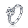 1 CT Classic Style D Color Moissanite Ring.