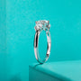 1.6CTTW D Color Moissanite Engagement Ring.