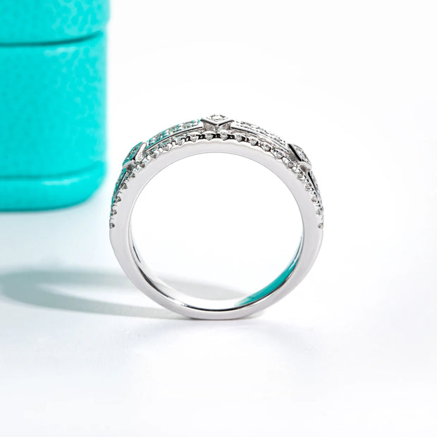 GK Moissanites D Color Moissanite Wedding Bands