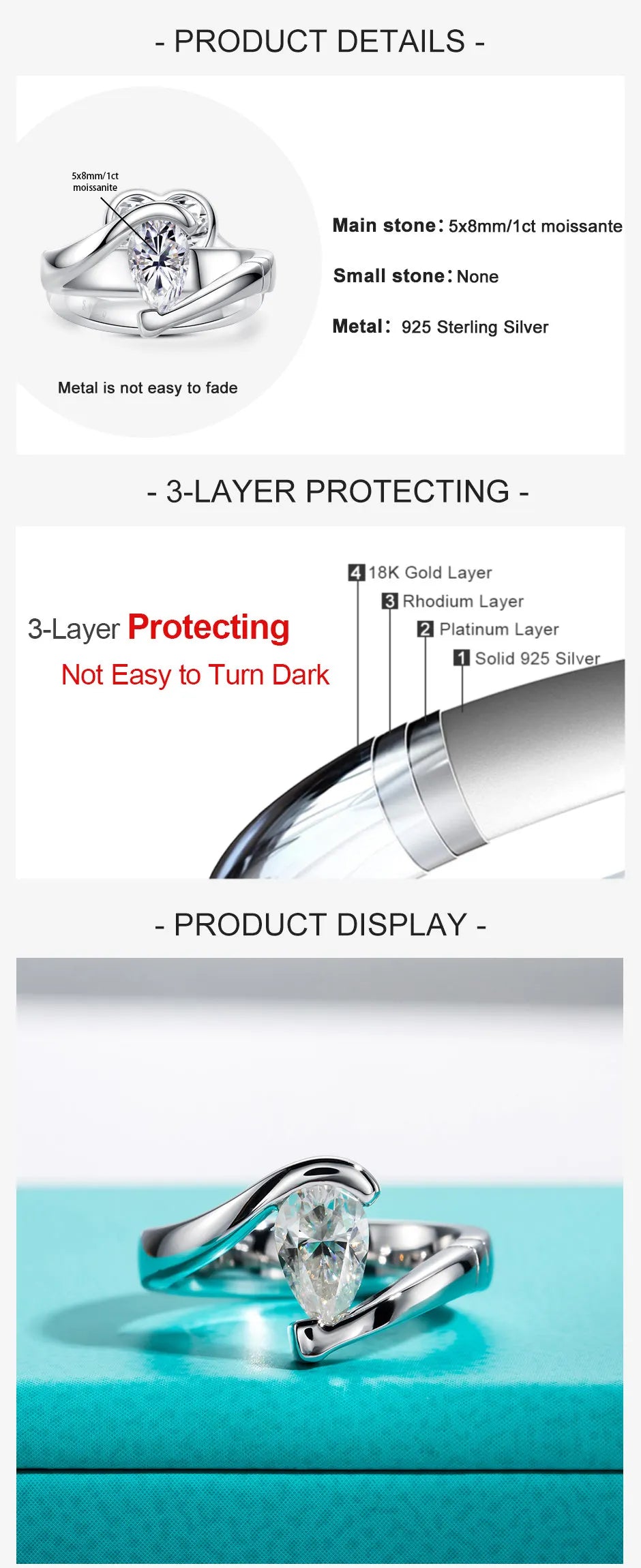 3CT Heart Cut Sakura Pink Moissanite Engagement Ring