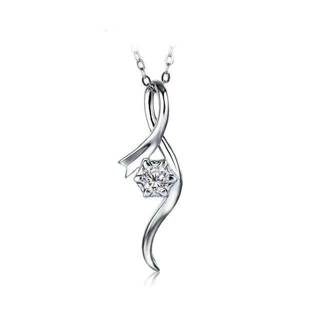 4.0MM VVS1 Moissanite Pendant Necklace | S925.