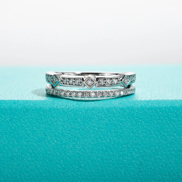 GK Moissanites D Color Moissanite Wedding Bands