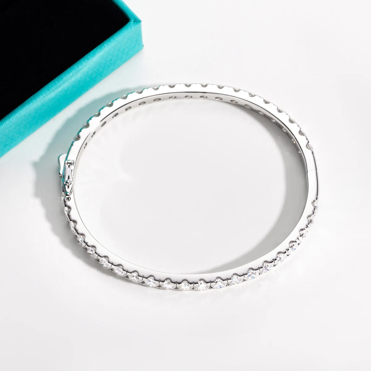 4MM Moissanite Eternity Bangle Bracelet