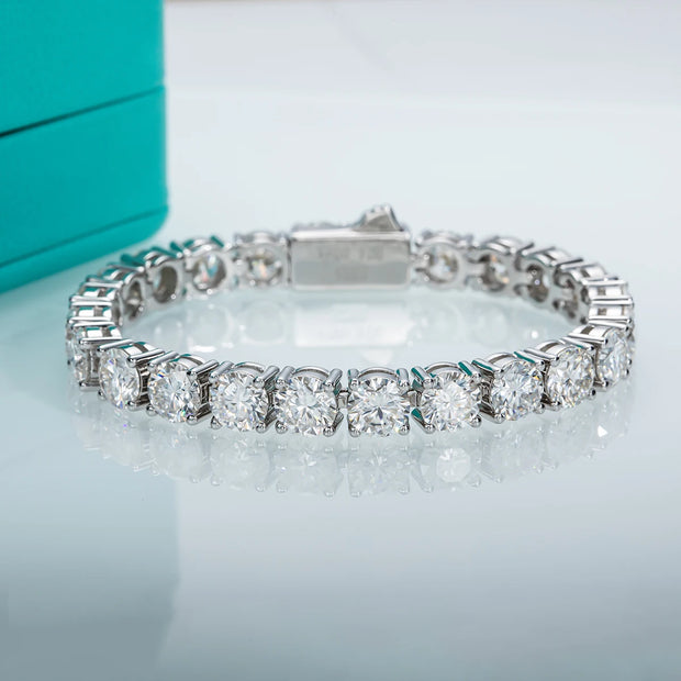 6.5mm Moissanite Diamond Tennis Bracelet for Men.